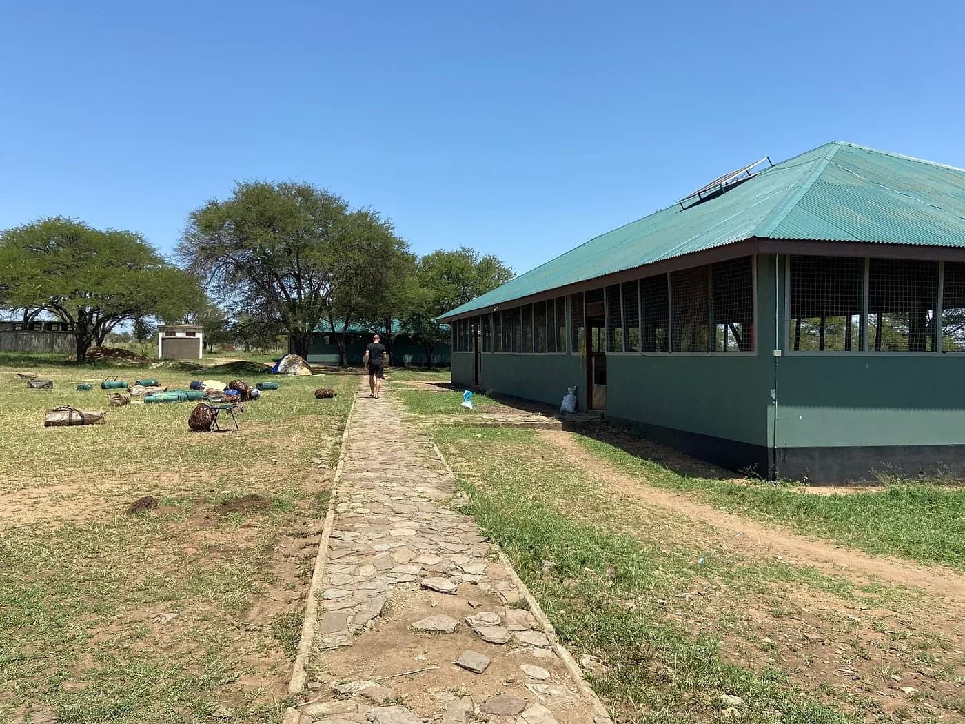 Main building and walkway at Seronera Camp in the central Serengeti